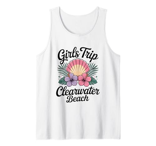 Reise für Mädchen Clearwater Beach Florida Travel Crew Besties Tank Top Reise für Mädchen Clearwater Beach Florida Travel Crew Besties Tank Top von Girl's Vacation Matching Group