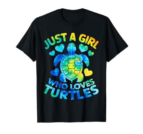 Turtle Tie Dye Nur EIN Mädchen, das Schildkröten liebt T-Shirt Turtle Tie Dye Nur EIN Mädchen, das Schildkröten liebt T-Shirt von Girl who Loves Turtles