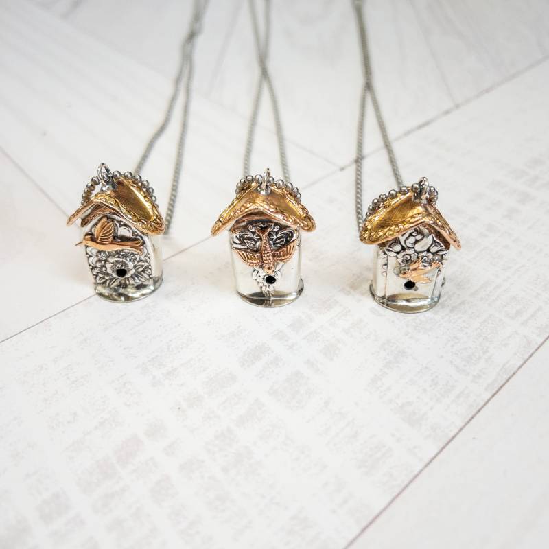 Messergriff Vogelhaus Anhänger von GirlRanAway