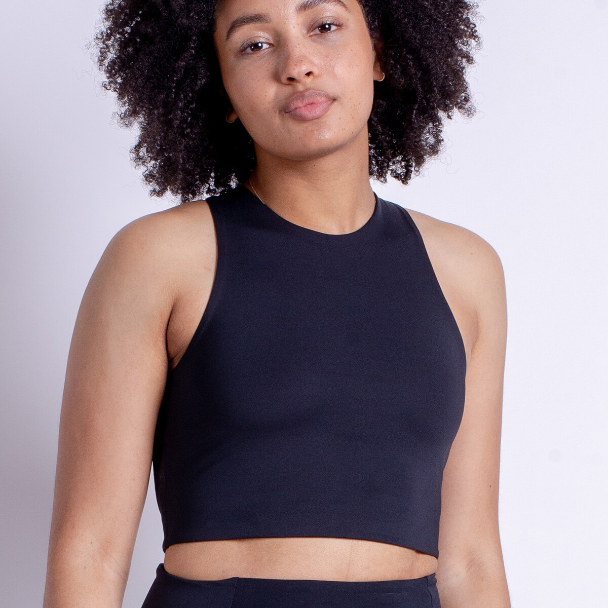 Girlfriend Collective Dylan Crop Oberteil, Farbe: Schwarz, Größe: XXL, Damen von Girlfriend Collective