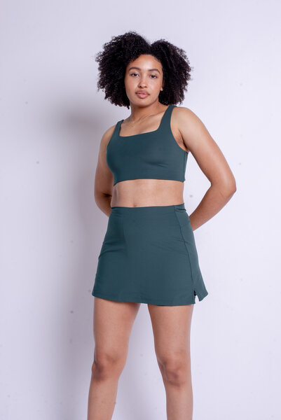 Girlfriend Collective Hosenrock - The Skort High-Rise - aus recyceltem Polyester von Girlfriend Collective