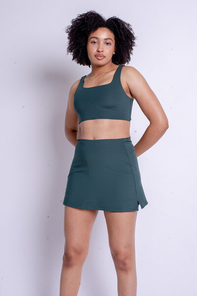 Girlfriend Collective Hosenrock - The Skort High-Rise - aus recyceltem Polyester von Girlfriend Collective