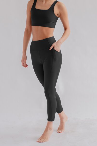 Girlfriend Collective Leggins - Pocket High-Rise 7/8 von Girlfriend Collective