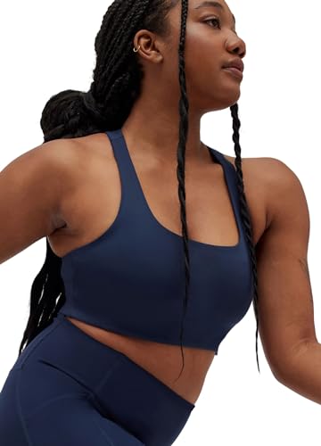 Girlfriend Collective Paloma Racerback Sport BH Damen BLau I Comfy BH Damen ohne Bügel in verschiedenen Größen und Farben I Sport BH Damen Starker Halt für jedes Alter von Girlfriend Collective