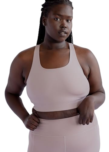 Girlfriend Collective Paloma Racerback Sport BH Damen BLau I Comfy BH Damen ohne Bügel in verschiedenen Größen und Farben I Sport BH Damen Starker Halt für jedes Alter von Girlfriend Collective