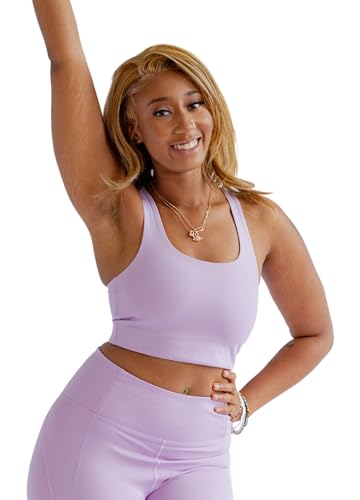 Girlfriend Collective Paloma Racerback Sport BH Damen BLau I Comfy BH Damen ohne Bügel in verschiedenen Größen und Farben I Sport BH Damen Starker Halt für jedes Alter von Girlfriend Collective