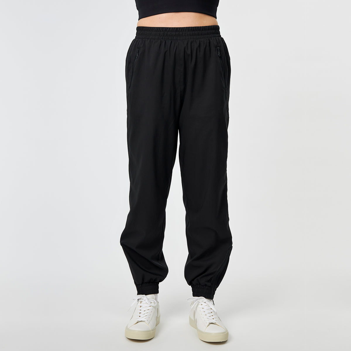 Girlfriend Collective Summit Trackpants, Farbe: Schwarz, Größe: S, Damen von Girlfriend Collective