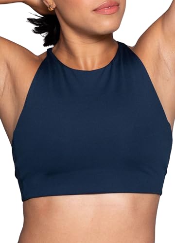 Girlfriend Collective Topanga Sport BH Damen mit Cross Back I Comfy BH Damen ohne Bügel in verschiedenen Größen und Farben I Sport BH Damen Starker Halt für jedes Alter von Girlfriend Collective