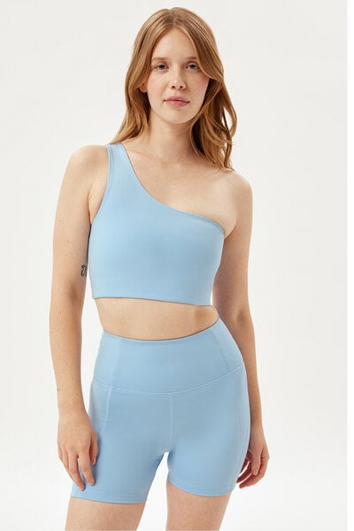 Girlfriend Collective Yoga Top - Bianca Bra One Shoulder - aus recyceltem Polyester von Girlfriend Collective