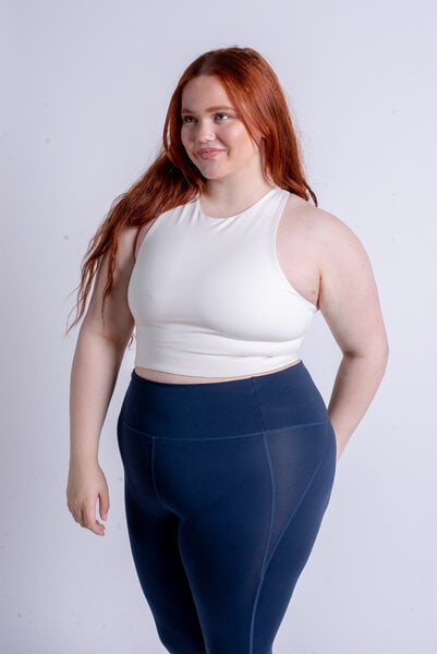 Girlfriend Collective Yoga Top - Dylan Crop Bra - aus recyceltem Polyester von Girlfriend Collective