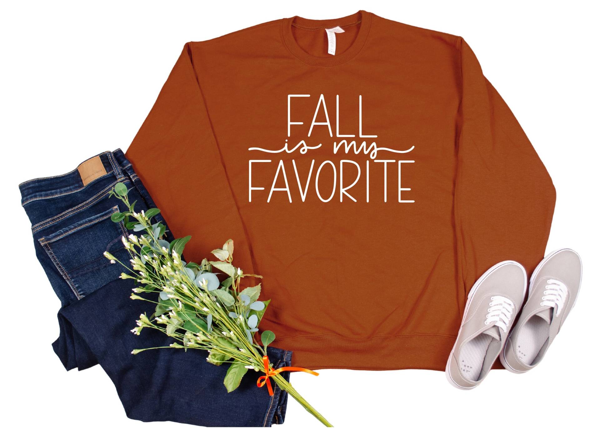 Herbst Sweatshirts Für Frauen, Ist Mein Favorit, Rundhalspullover, Pullover, Damen Rundhals Shirts von GirliesGalore