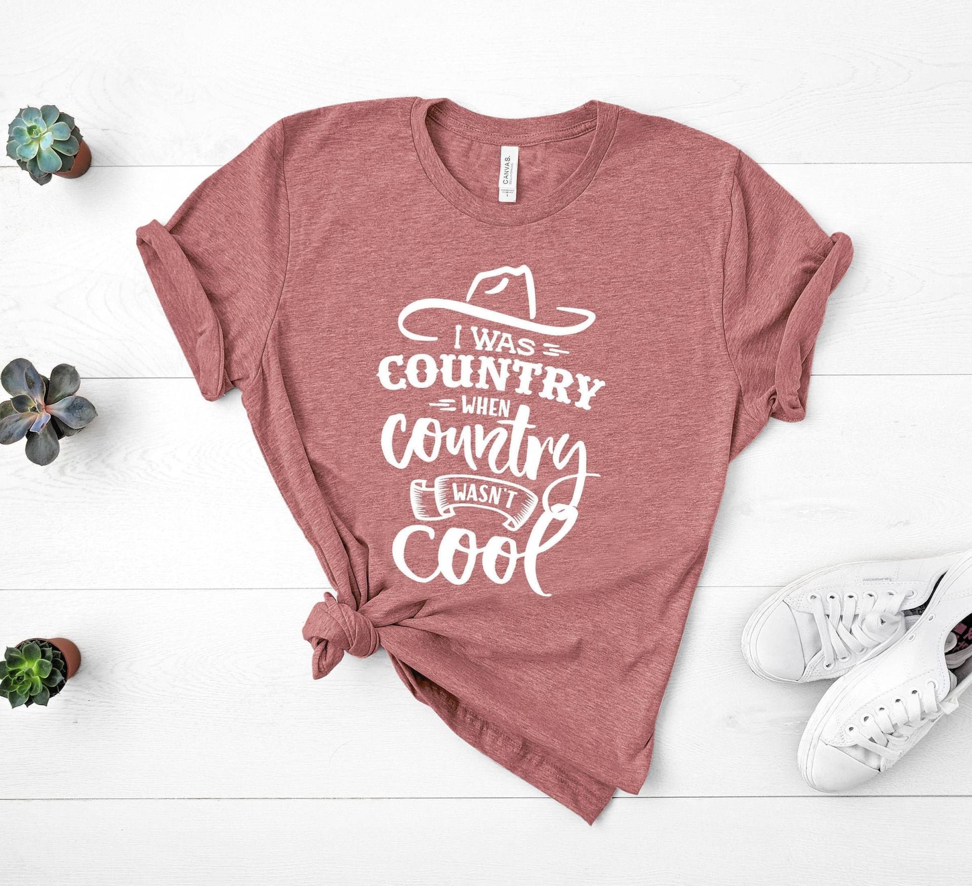 Ich War Country, Als Country Nicht Cool War, Country-Shirts Für Frauen, Sommer-Shirt, Shirts Mit Sprüchen, Country-Musik-Shirt, Südliche T-Shirts von GirliesGalore