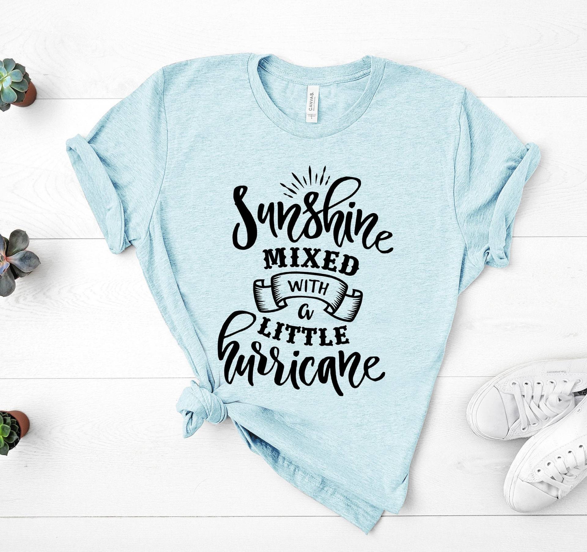 Sonnenschein Gemischt Mit Einem Kleinen Hurrikan-Hemd, Sonnenschein-Hurrikan-Hemd, Country-Konzert-T-Shirt, Country-Mädchen-Hemd, Südliches von GirliesGalore