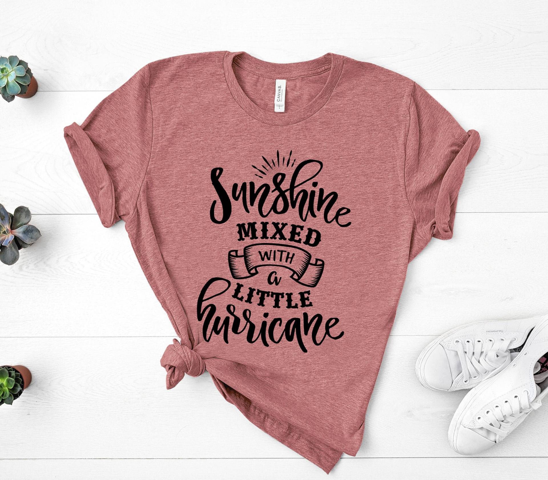 Sonnenschein Gemischt Mit Einem Kleinen Hurrikan-Hemd, Sonnenschein-Hurrikan-Hemd, Country-Konzert-T-Shirt, Country-Mädchen-Hemd, Südliches von GirliesGalore