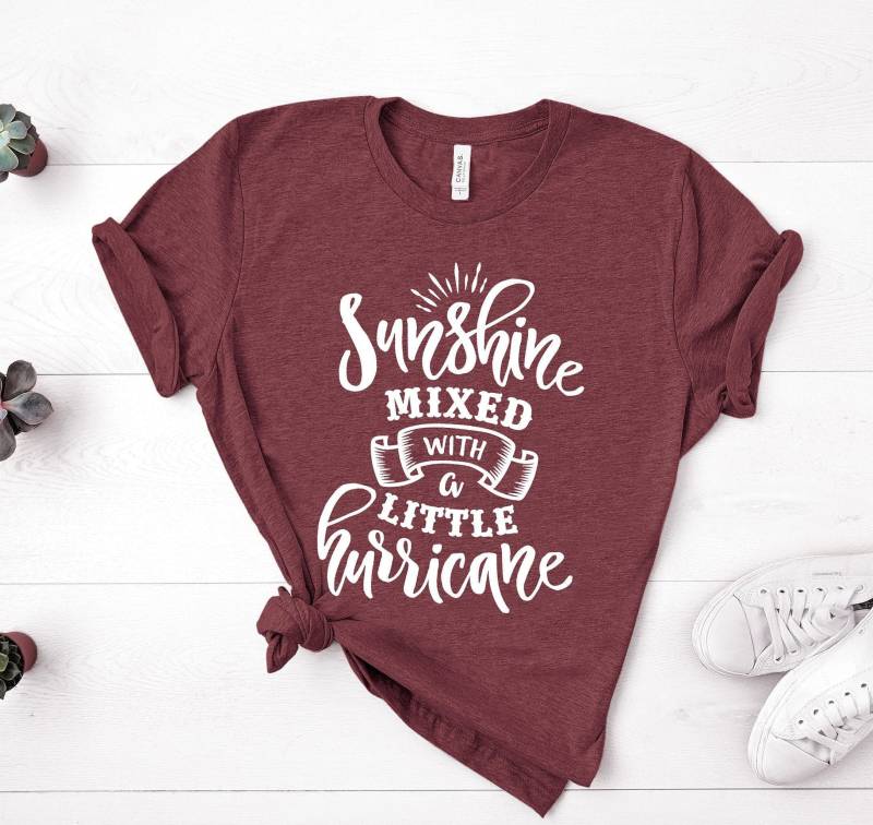 Sonnenschein Gemischt Mit Einem Kleinen Hurrikan-Hemd, Sonnenschein-Hurrikan-Hemd, Country-Konzert-T-Shirt, Country-Mädchen-Hemd, Südliches von GirliesGalore