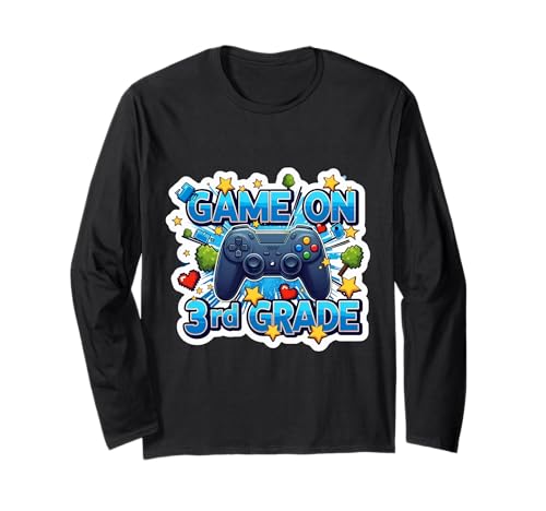 Mädchen, 3. Klasse, Vibes, zurück ins Schuljahr, Schülerin, Lehrerin Langarmshirt von Girls 3rd Grade Vibes Back To School Year Products