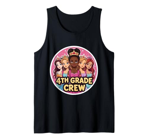 Mädchen 4. Klasse Crew Princess Vierte Klasse Back To School Tank Top Mädchen 4. Klasse Crew Princess Vierte Klasse Back To School Tank Top von Girls 4th Grade Crew Princess Fourth Grader Merch