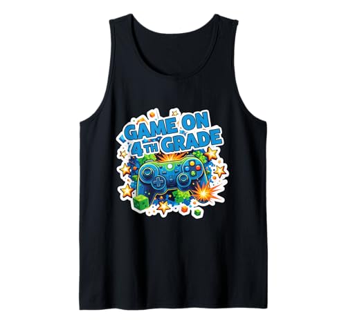 Mädchen, 4. Klasse, Vibes, zurück ins Schuljahr, Schülerin, Lehrerin Tank Top von Girls 4th Grade Vibes Back To School Year Products