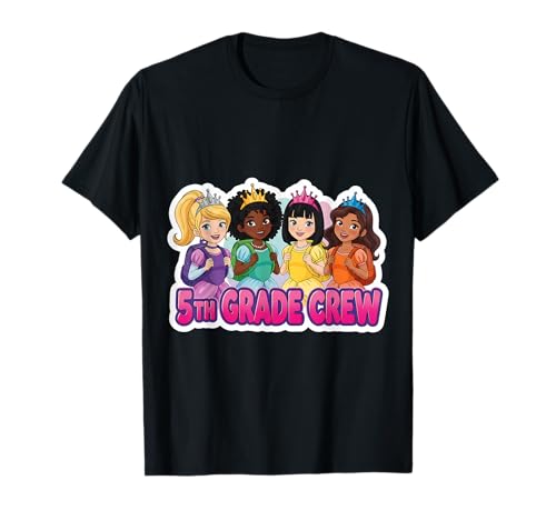 Mädchen 5. Klasse Crew Prinzessin Fünfte Klasse Back To School T-Shirt Mädchen 5. Klasse Crew Prinzessin Fünfte Klasse Back To School T-Shirt von Girls 5th Grade Crew Princess Fifth Grader Merch