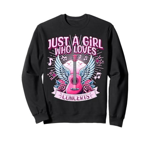 Nur EIN Mädchen, das Konzerte liebt Süße Rockkonzertfans für Frauen Sweatshirt von Girls Band Junkie Music Lovers Concert Goer Stuff