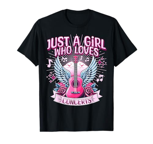 Nur EIN Mädchen, das Konzerte liebt Süße Rockkonzertfans für Frauen T-Shirt Nur EIN Mädchen, das Konzerte liebt Süße Rockkonzertfans für Frauen T-Shirt von Girls Band Junkie Music Lovers Concert Goer Stuff
