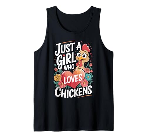 Just a Girl Who Loves Chickens Tank Top Just a Girl Who Loves Chickens Tank Top von Girls Chicken Designs