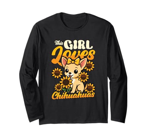 Chihuahua Mom - Dieses Mädchen liebt Chihuahua Langarmshirt Chihuahua Mom - Dieses Mädchen liebt Chihuahua Langarmshirt von Girls Chihuahua Lover Designs for Women & Girls