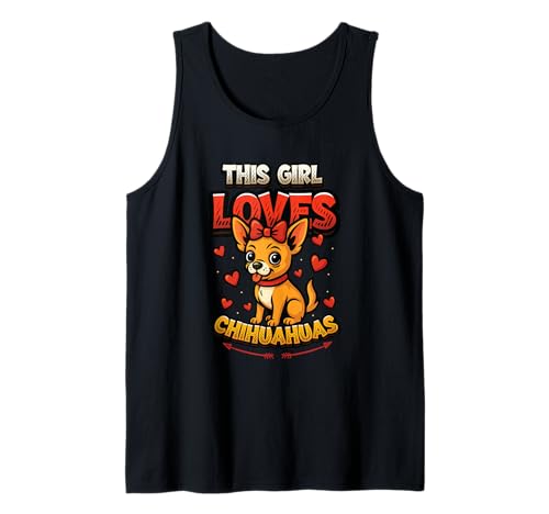 Chihuahua Mom - Dieses Mädchen liebt Chihuahua Tank Top Chihuahua Mom - Dieses Mädchen liebt Chihuahua Tank Top von Girls Chihuahua Lover Designs for Women & Girls