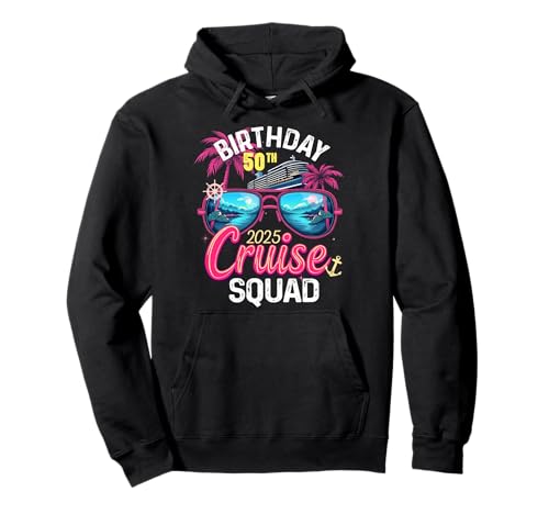 Girls Gone Cruising Trip 2025, 50. Geburtstag, Cruise Squad Pullover Hoodie Girls Gone Cruising Trip 2025, 50. Geburtstag, Cruise Squad Pullover Hoodie von Girls Cruising Birthday 50th Cruise Squad 2025