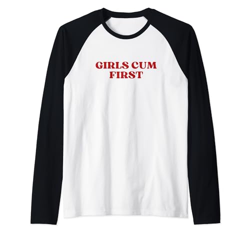 Girls Cum First Y2k Aesthetic Raglan Girls Cum First Y2k Aesthetic Raglan von Girls Cum First