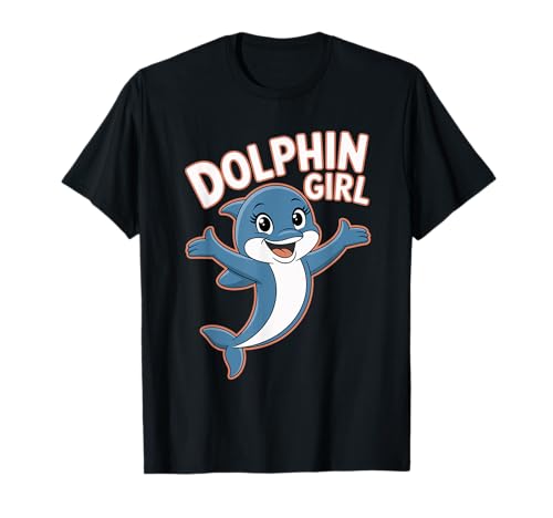 Delphin Girl | Kinder Delfine Bekleidung Jugend Kinder Delfin T-Shirt Delphin Girl | Kinder Delfine Bekleidung Jugend Kinder Delfin T-Shirt von Girls Dolphin Shirts