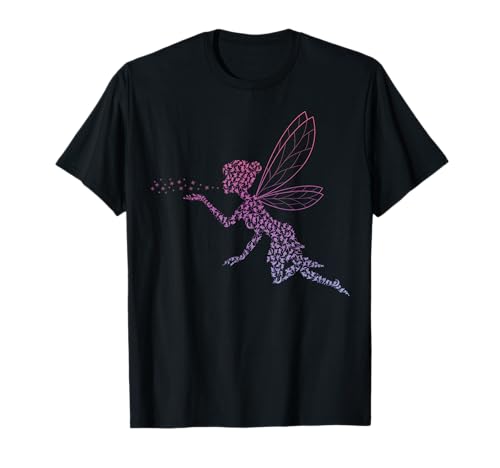 Silhouette Icon Fairy Shirt | Mädchen Fairy T-Shirt von Girls Fairy Shirts