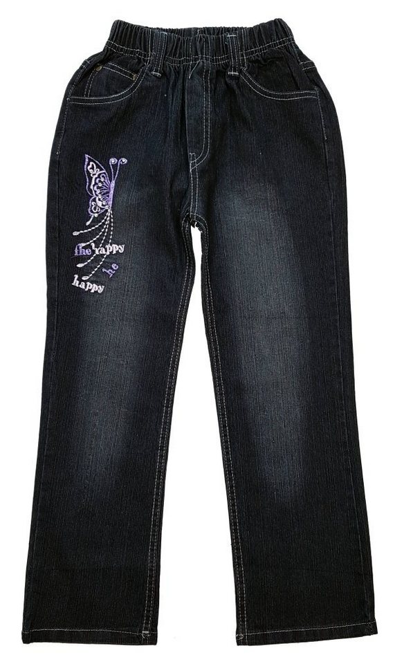 Girls Fashion Bequeme Jeans Mädchen Jeans, Stretchjeans mit rundum Gummizug, M307 von Girls Fashion