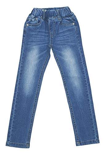 Girls Fashion Bequeme Mädchen Jeans mit rundum Gummizug, Gr. 122/128, Mn39.8 von Girls Fashion