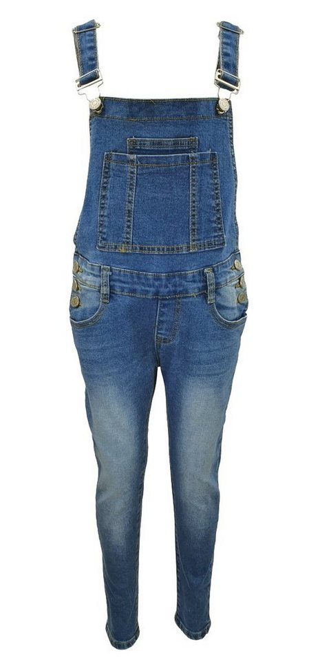 Girls Fashion Jeanslatzhose Jeans Latzhose für Mädchen, M7786 von Girls Fashion