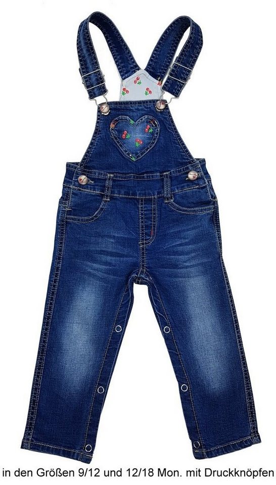 Girls Fashion Jeanslatzhose Latzhose Mädchen Stretch Jeans Mn4801 von Girls Fashion