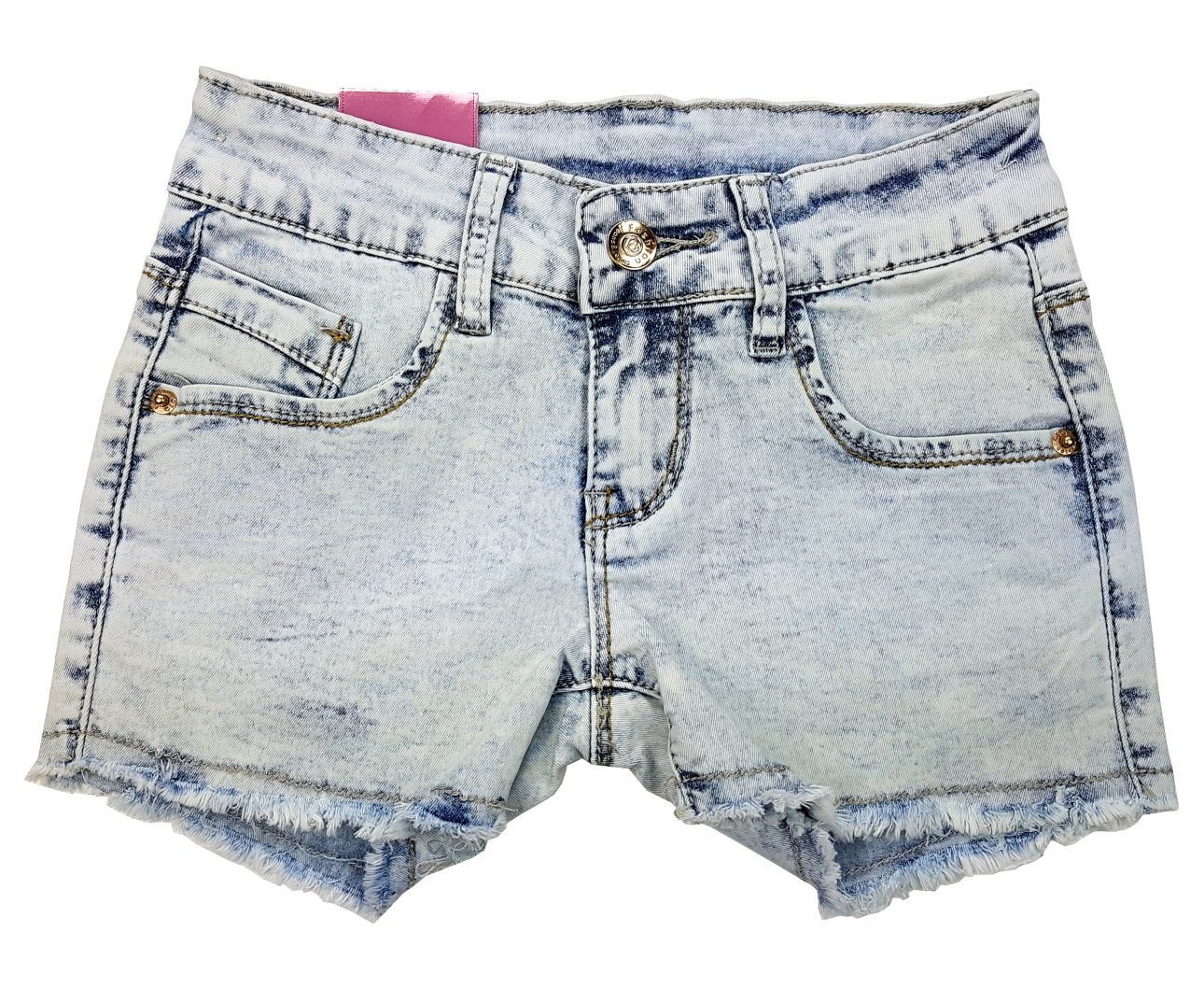 Girls Fashion Jeansshorts Mädchen Stretch Jeans Shorts, Sommerhose, Mn2939 von Girls Fashion