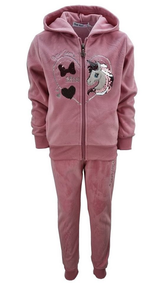 Girls Fashion Sweatanzug Nicki Sweatanzug, Freizeitset, Kapuzen Jacke + Jogginghose, MF505 von Girls Fashion
