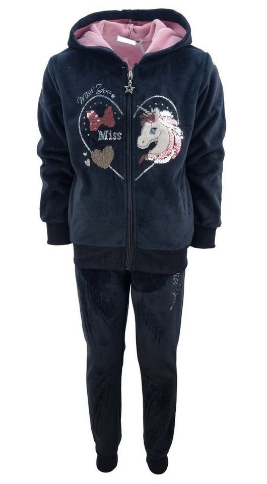 Girls Fashion Sweatanzug Nicki Sweatanzug, Freizeitset, Kapuzen Jacke + Jogginghose, MF505 von Girls Fashion