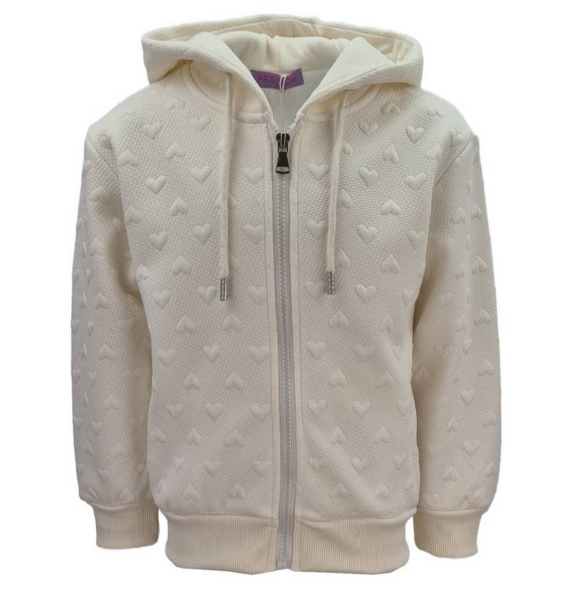 Girls Fashion Kapuzensweatjacke warme Sweatjacke / Hoody Mädchen Jacke mit Kapuze MH73e von Girls Fashion