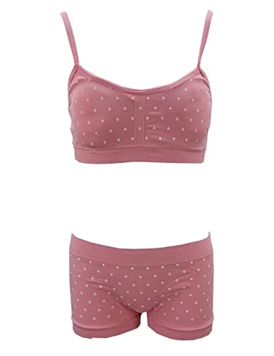 Girls Fashion Mädchen Bustier + Sliw, Unterwäsche Set in Pink, Gr. 140-146 MS2071.12-14 von Girls Fashion