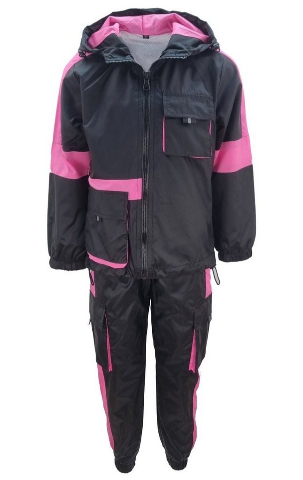 Girls Fashion Regenanzug Matschanzug Regenanzug Windjacke Regenkombination MF678 (Set, Jacke + Hose) von Girls Fashion