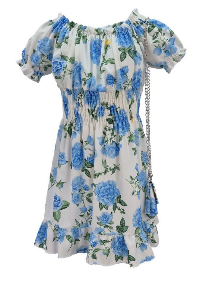 Girls Fashion Sommerkleid Kleid Sommerkleid mit Tasche, K9571e von Girls Fashion