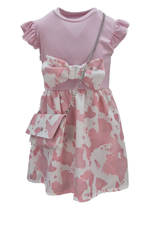 Girls Fashion Sommerkleid Mädchen Kleid Sommerkleid mit Tasche, K9286e von Girls Fashion