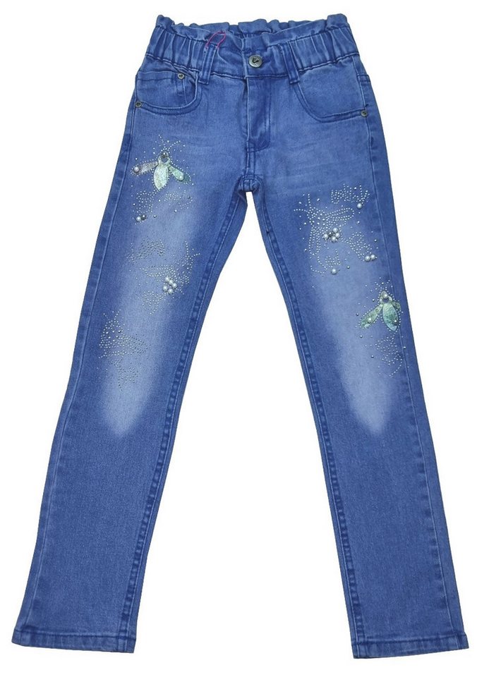 Girls Fashion Stretch-Jeans Mädchen Jeans Hose Stretch, M62e von Girls Fashion