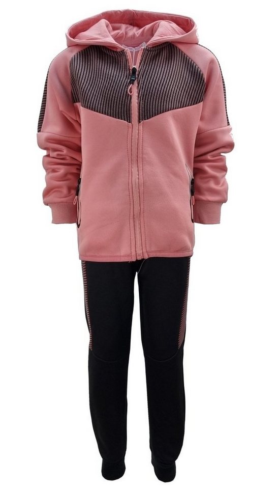 Girls Fashion Sweatanzug Jogginganzug, Freizeitset, gefüttert, Jacke + Jogginghose, R20-MF876 von Girls Fashion