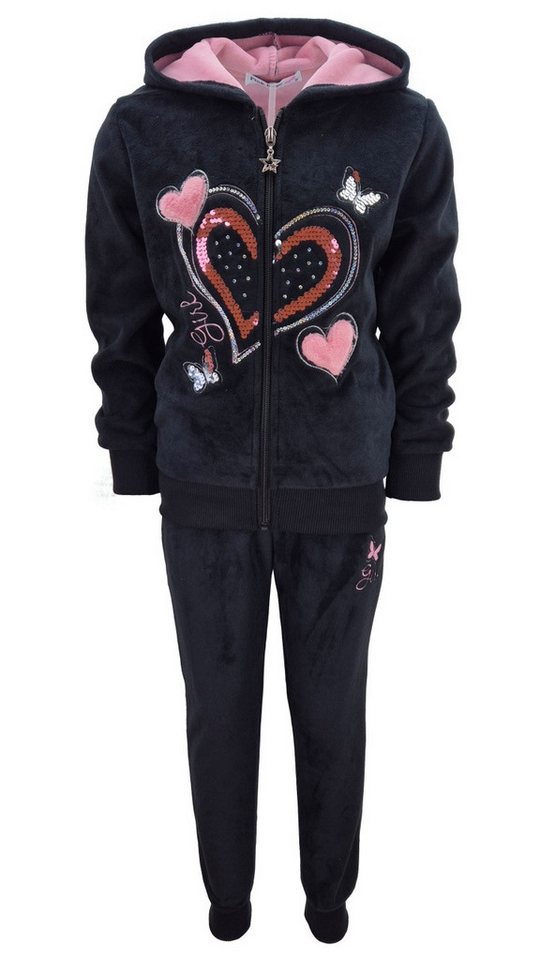 Girls Fashion Sweatanzug Nicki Sweatanzug, Freizeitset, Kapuzen Jacke + Jogginghose, MF505 von Girls Fashion
