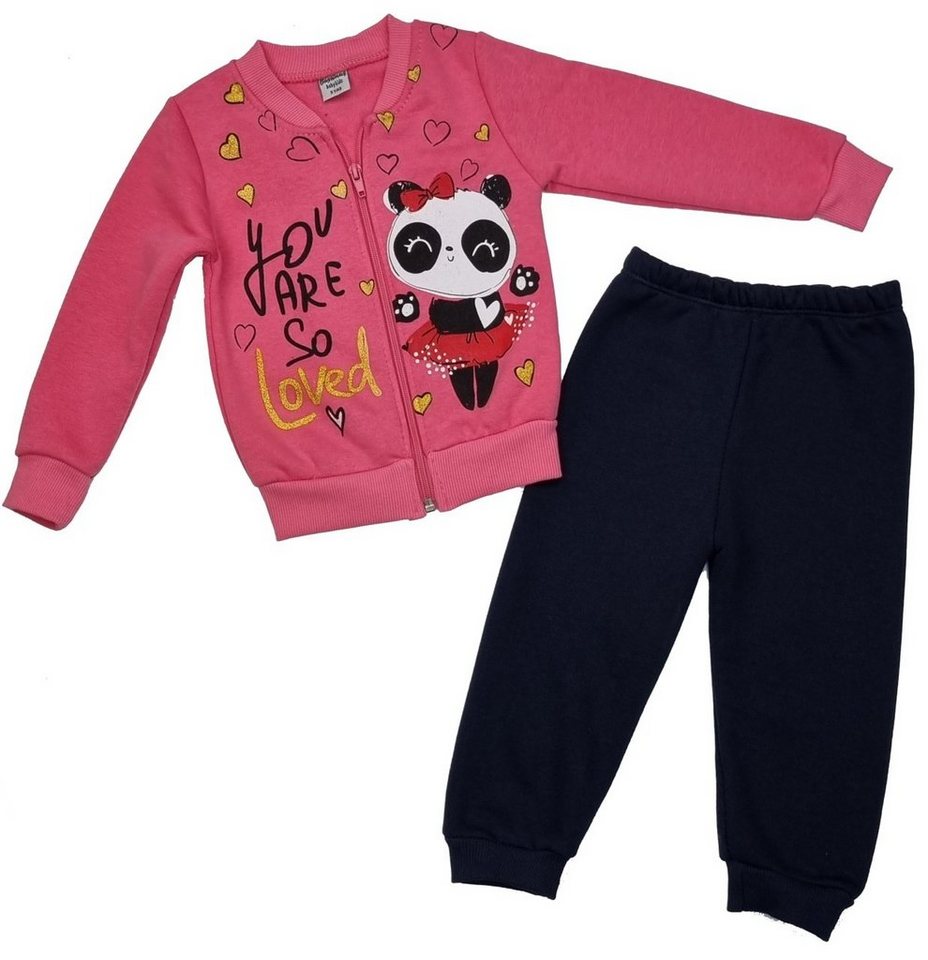 Girls Fashion Sweatanzug Sweatanzug Freizeitanzug Jogginganzug Mädchen ks5200 von Girls Fashion