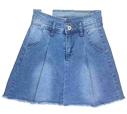 schicker Mädchen Mini Rock Minirock Jeansrock Gr. 110/116, R062.6 von Girls Fashion