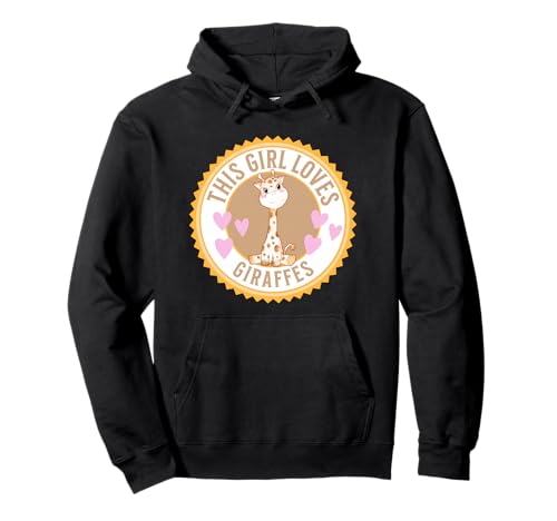 Dieses Mädchen liebt Giraffen, niedliche Cartoon-Giraffe Pullover Hoodie Dieses Mädchen liebt Giraffen, niedliche Cartoon-Giraffe Pullover Hoodie von Girls Giraffe Gifts Co.